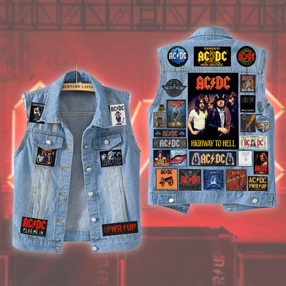 AC Rock And Roll Cutoff Denim Jacket Q200807