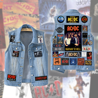 AC Rock And Roll Cutoff Denim Jacket Q200807