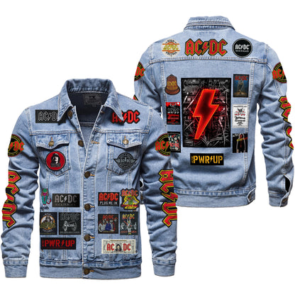 AC Power Up Denim Casual Jacket , Cotton Jeans Jackets Q030906