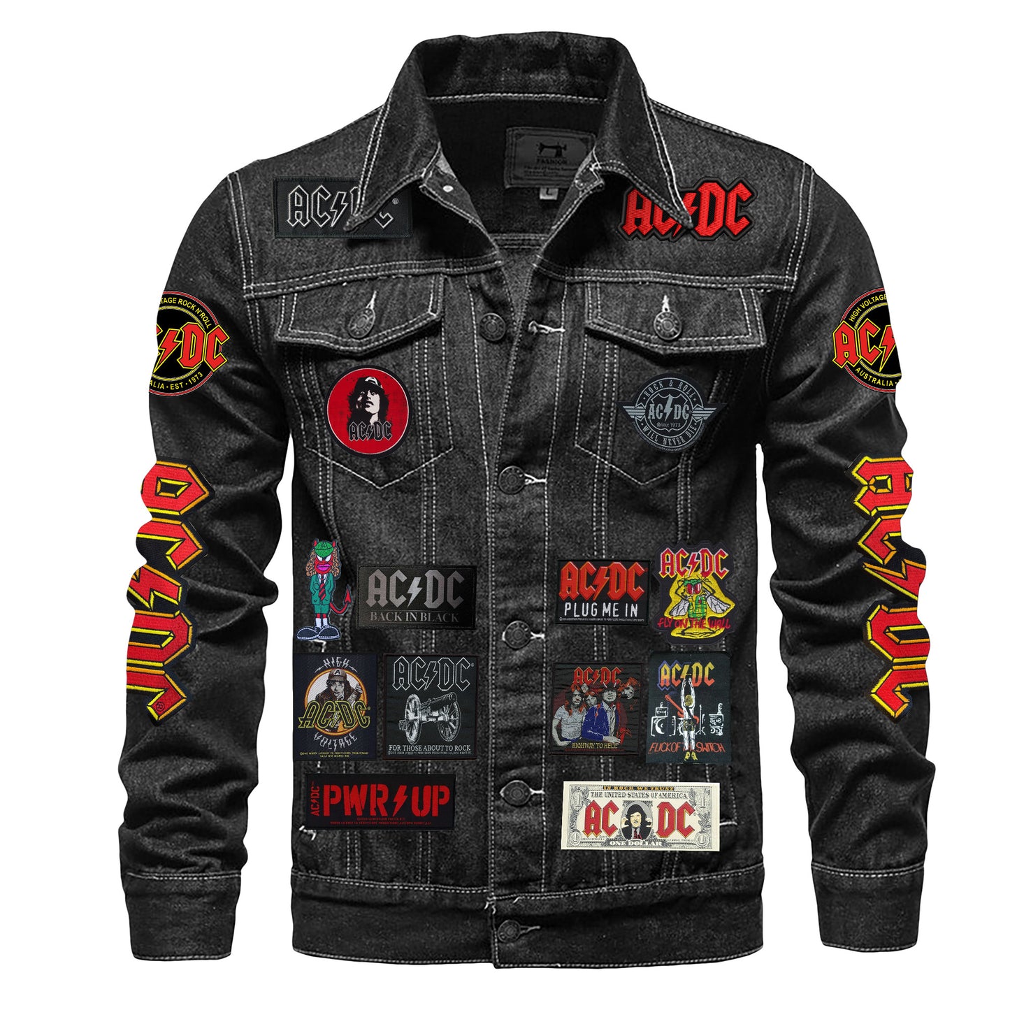 AC Power Up Denim Casual Jacket , Cotton Jeans Jackets Q030906