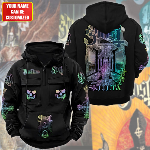 Personalized Ghost Skeleta Retro Cotton Hoodie Q211005