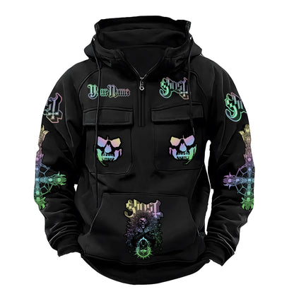 Personalized Ghost Skeleta Retro Cotton Hoodie Q211005