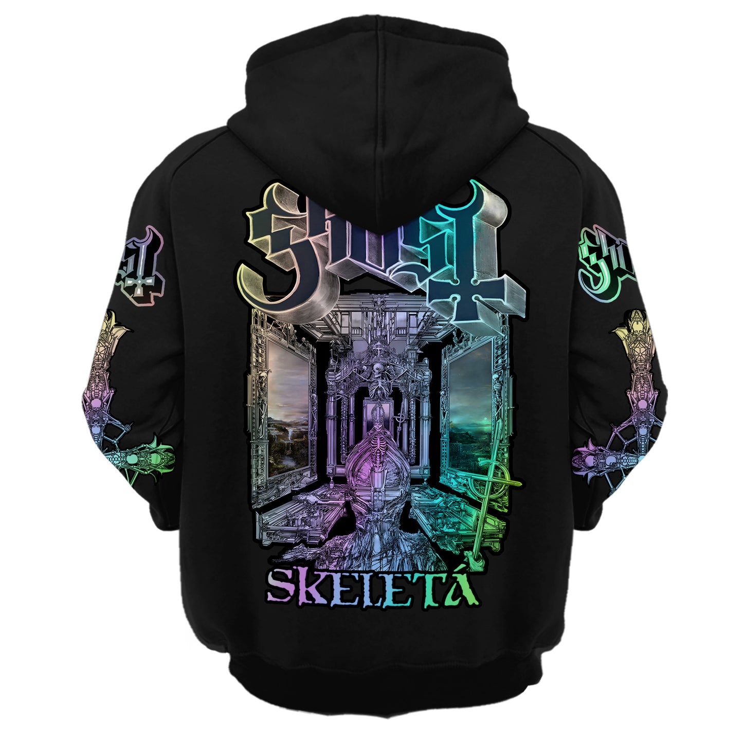 Personalized Ghost Skeleta Retro Cotton Hoodie Q211005