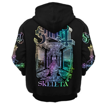 Personalized Ghost Skeleta Retro Cotton Hoodie Q211005