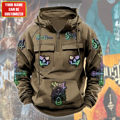Personalized Ghost Skeleta Retro Cotton Hoodie Q211005
