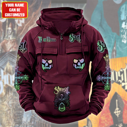 Personalized Ghost Skeleta Retro Cotton Hoodie Q211005
