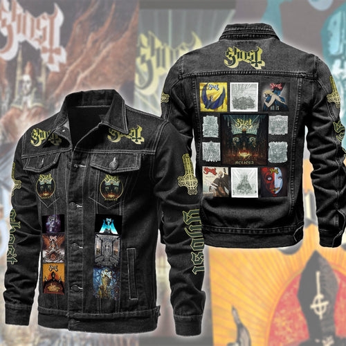 Ghost Meliora Denim Casual Jacket , Cotton Jeans Jackets Q211004