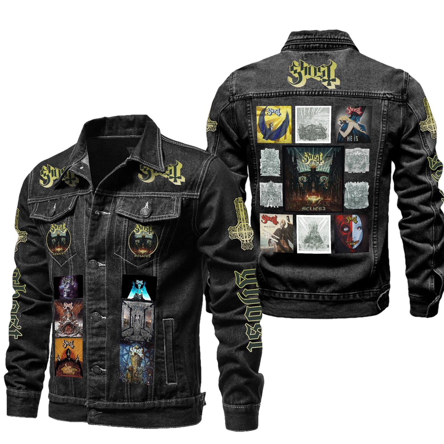 Ghost Meliora Denim Casual Jacket , Cotton Jeans Jackets Q211004