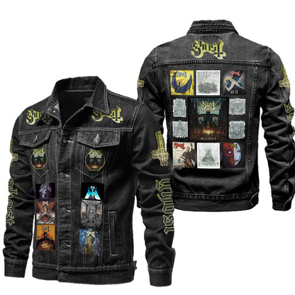 Ghost Meliora Denim Casual Jacket , Cotton Jeans Jackets Q211004