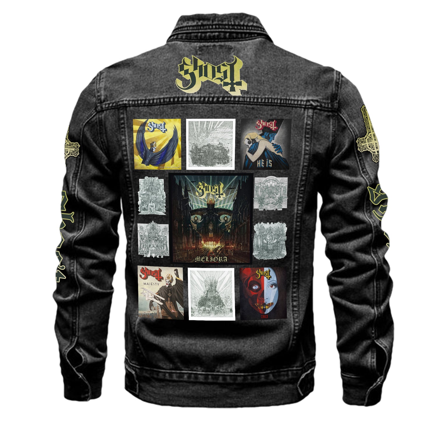 Ghost Meliora Denim Casual Jacket , Cotton Jeans Jackets Q211004