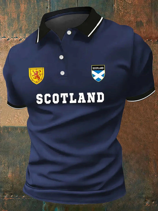 Scotland Rugby Polo V6 , Scotland Shirt , Scotland 2026 Shirt
