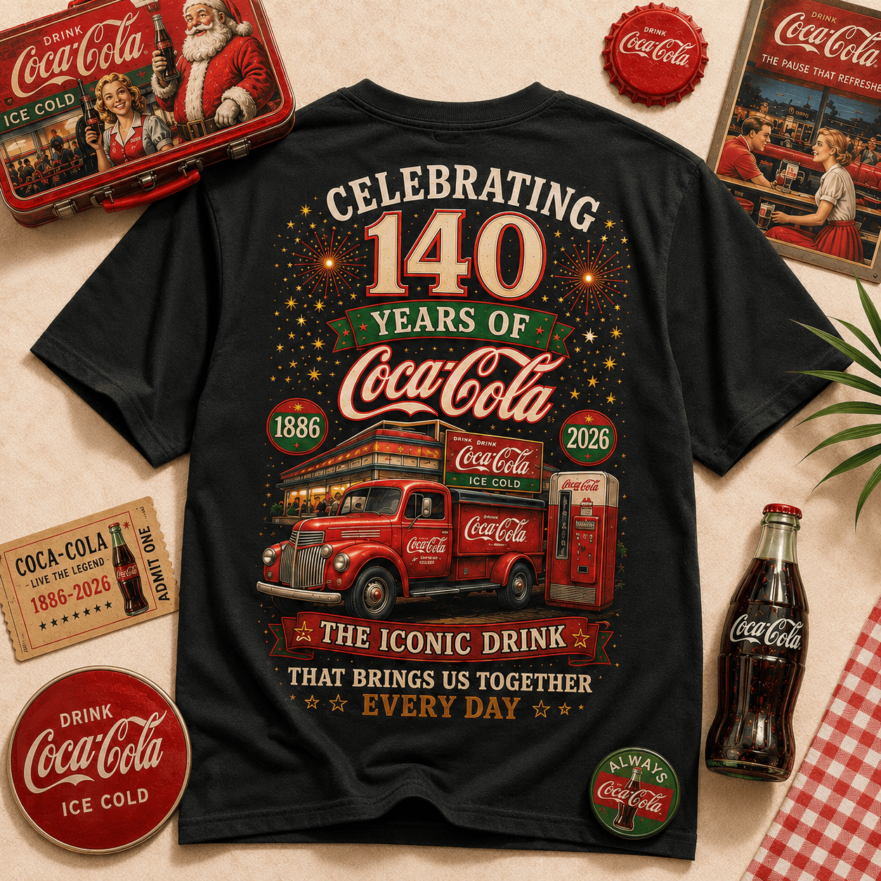 Cola 140th Anniversary T-Shirt V11, Cola T-Shirt 2026