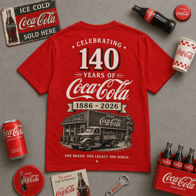 Cola 140 Years T-Shirt V13, Cola T-Shirt 2026