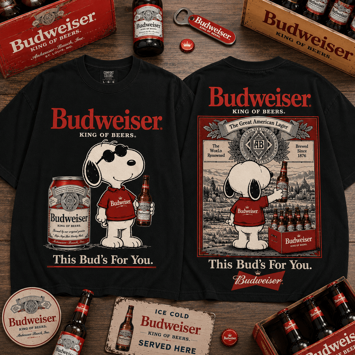 Bdweiser King Of Beers T-Shirt , Bdweiser T-Shirt 2026