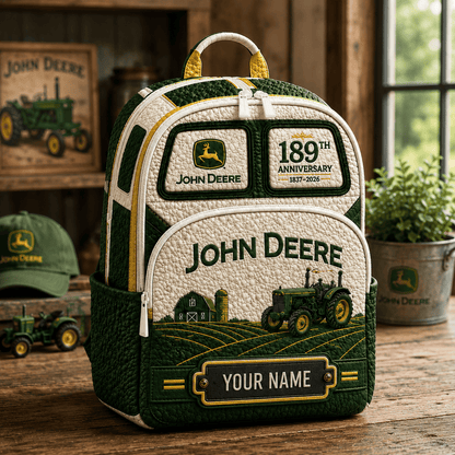 Personalized J.Deere 189th Anniversary Backpack, J.Deere Backpack