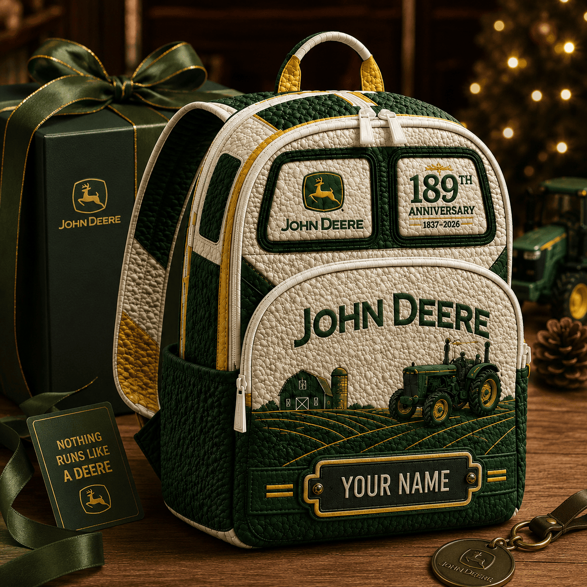 Personalized J.Deere 189th Anniversary Backpack, J.Deere Backpack