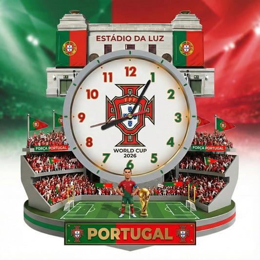 Portugal Estádio da Luz Stadium Home Decorative Visual Effect Acrylic Wall Clock