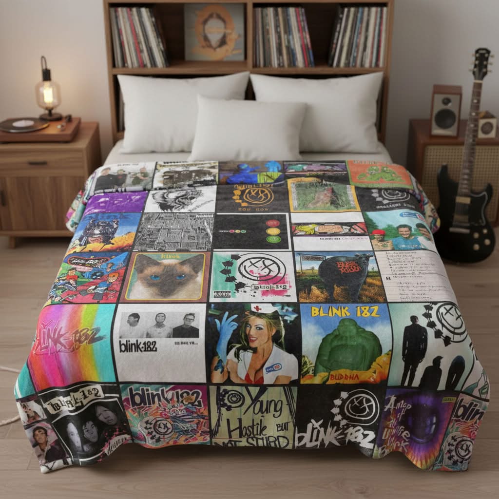 BLK.182 Album Blanket – Pop-Punk Comfort for True Fans