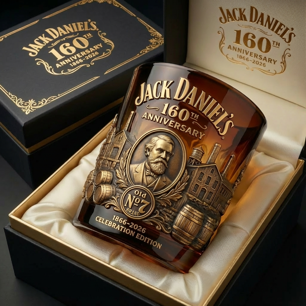 Jack Dani 160TH Anniversary Glass V4 , Jack Dani Glass
