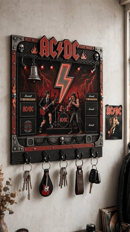 AC We Salute You Acrylic Key Hanger V2 - Personalized Gifts For Rock Fan