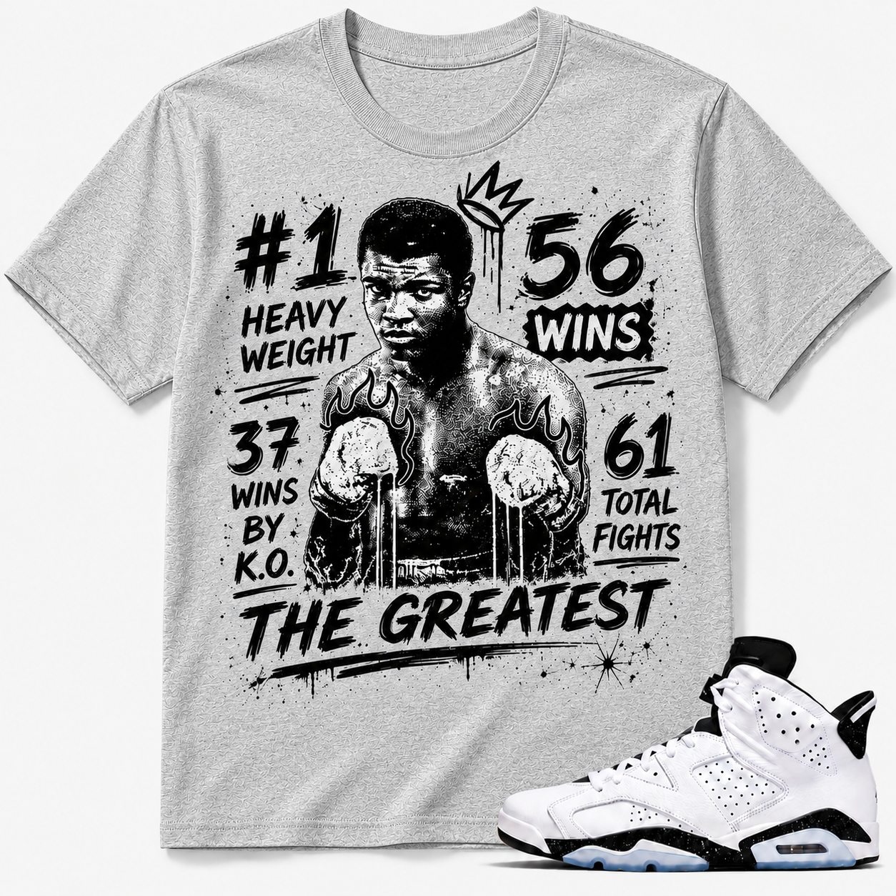 #1 HEAVY WEIGHT Shirt To Match AJ 6 Retro ‘Reverse Oreo’, AJ 6 Matching Shirt