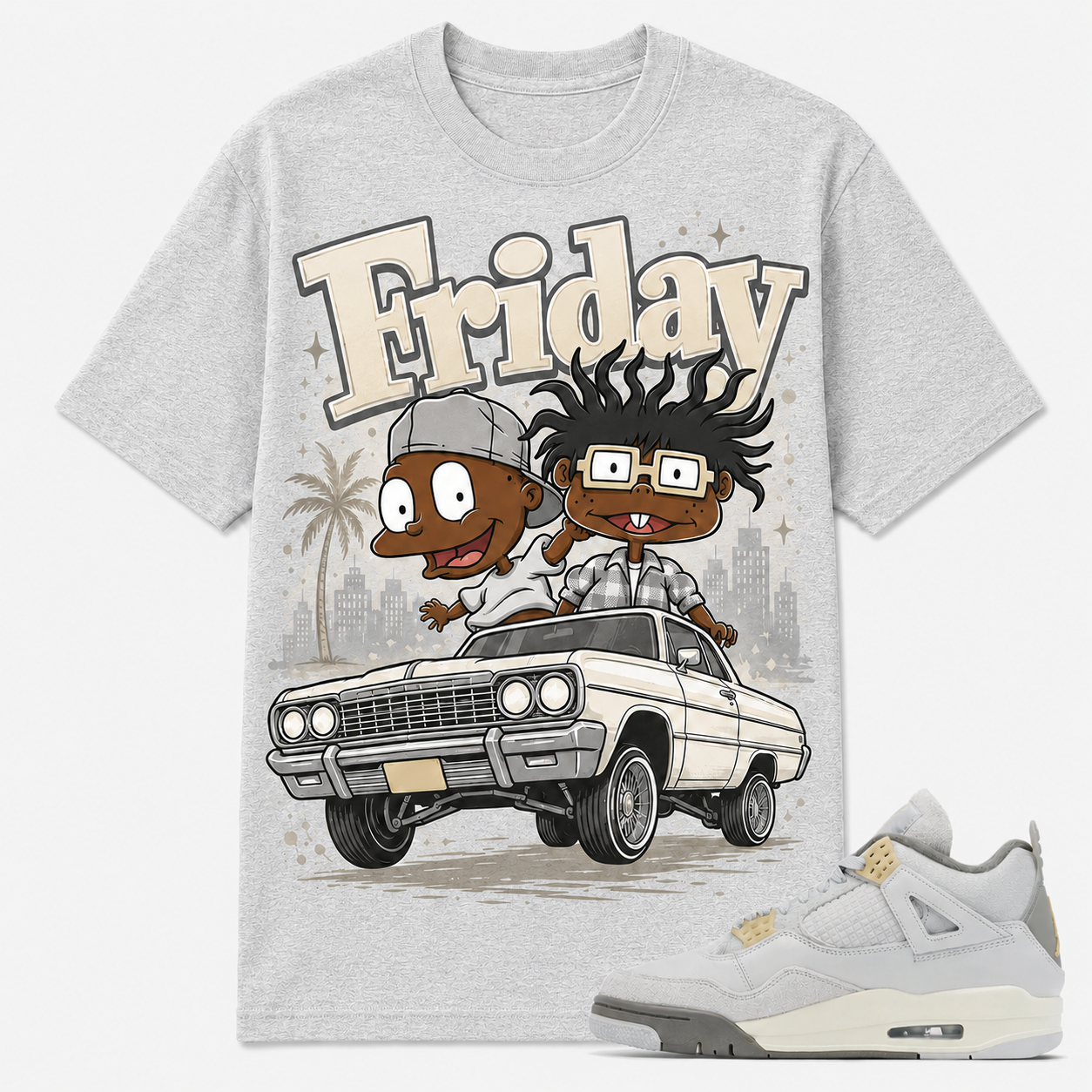 FRIDAY Shirt To Match AJ 4 Retro SE Craft, AJ 4 Matching Shirt