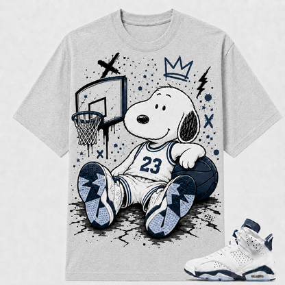 SNOOP X BASKETBALL Shirt To Match AJ 6 Retro ‘Midnight Navy’, AJ 6 Matching Shirt