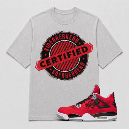 "CERTIFIED" Shirt To Match AJ 4 Retro ‘Toro Bravo’, AJ 4 Matching Shirt