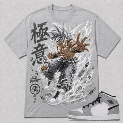 "ULTRA INSTINCT" Shirt To Match AJ 1 Mid ‘Light Smoke Grey’, AJ 1 Matching Shirt