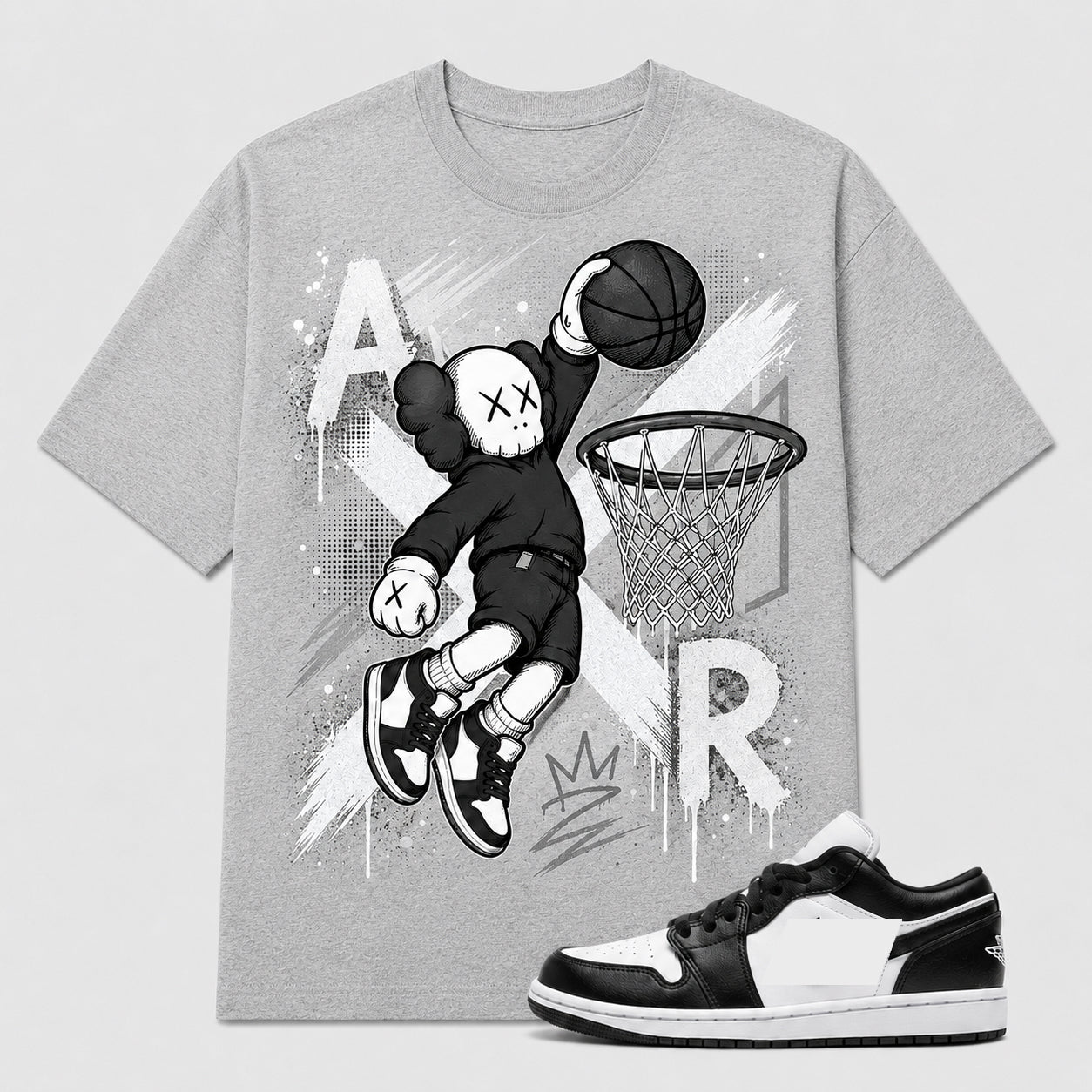 "KWS AIR" Shirt To Match AJ 1 Low Panda, AJ 1 Matching Shirt