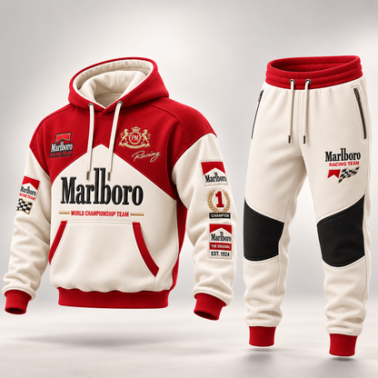 Marlbor Racing Team All Over Printed Hoodie And Sweatpants Set