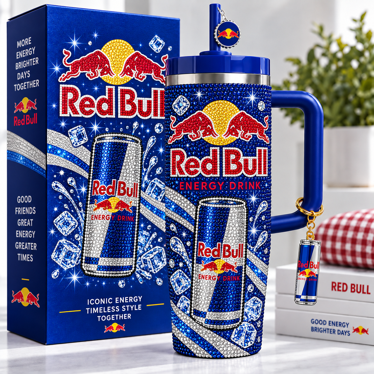 Red Bll Energy Drink Insulated Tumbler 30oz , Red Bll Tumbler 40oz