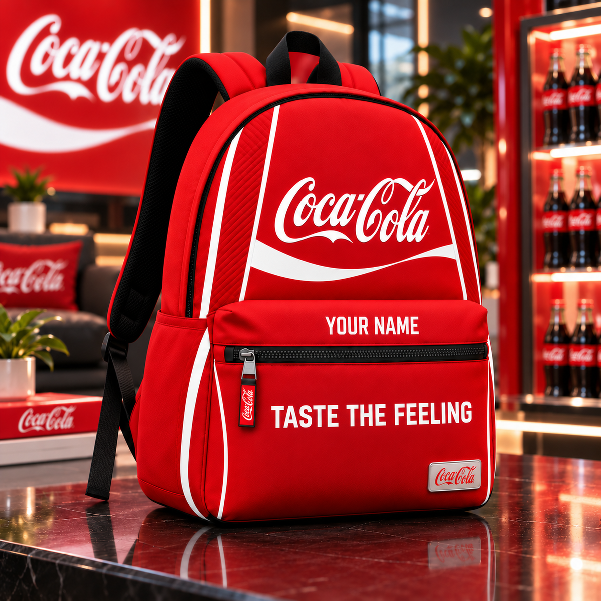 Cola Taste The Feeling Backpack, Personalized Cola Backpack V7