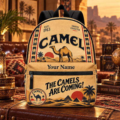 Camel EST. 1913 Backpack, Personalized Camel Backpack