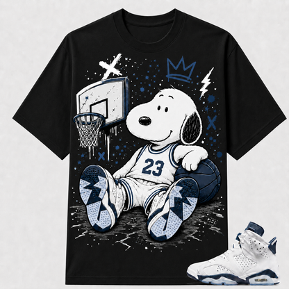 SNOOP X BASKETBALL Shirt To Match AJ 6 Retro ‘Midnight Navy’, AJ 6 Matching Shirt