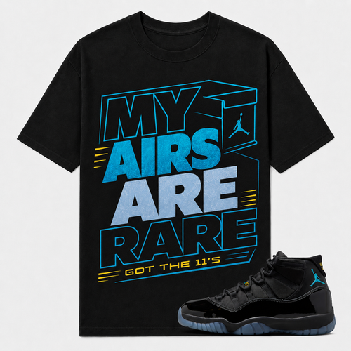 "MY AIRS ARE RAIR" Shirt To Match AJ 11 Retro 'Gamma', AJ 11 Matching Shirt