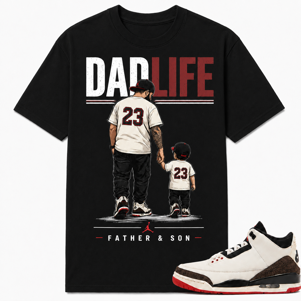 DAD LIFE Shirt To Match AJ 3 Retro World's Best Dad, AJ 3 Matching Shirt, Farther's Day Gift