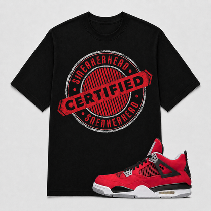 "CERTIFIED" Shirt To Match AJ 4 Retro ‘Toro Bravo’, AJ 4 Matching Shirt