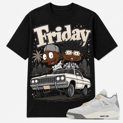 FRIDAY Shirt To Match AJ 4 Retro SE Craft, AJ 4 Matching Shirt