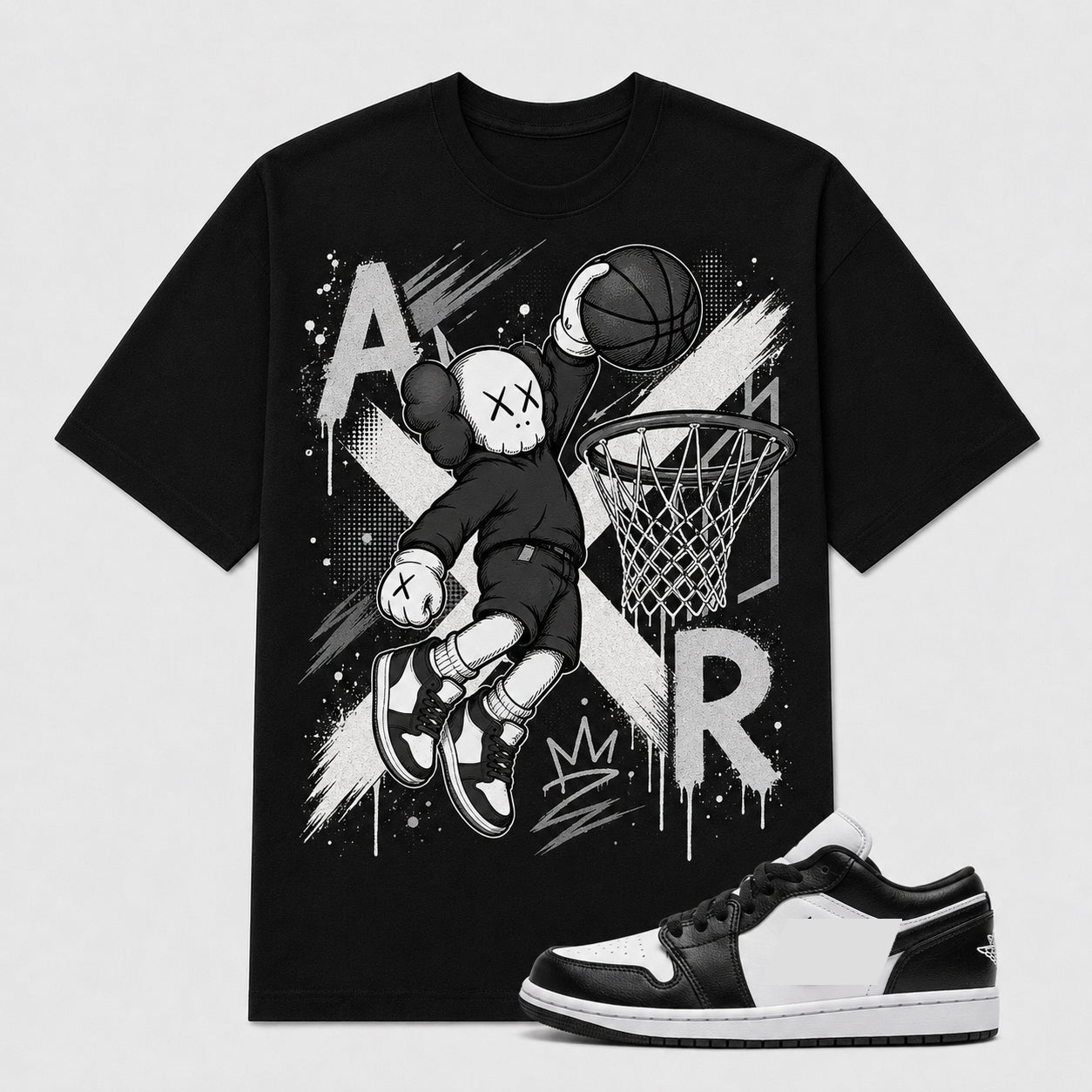 "KWS AIR" Shirt To Match AJ 1 Low Panda, AJ 1 Matching Shirt