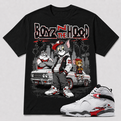 BOYZ ON THE HOOD Shirt To Match AJ 8 Bugs Bunny, AJ 8 Matching Shirt