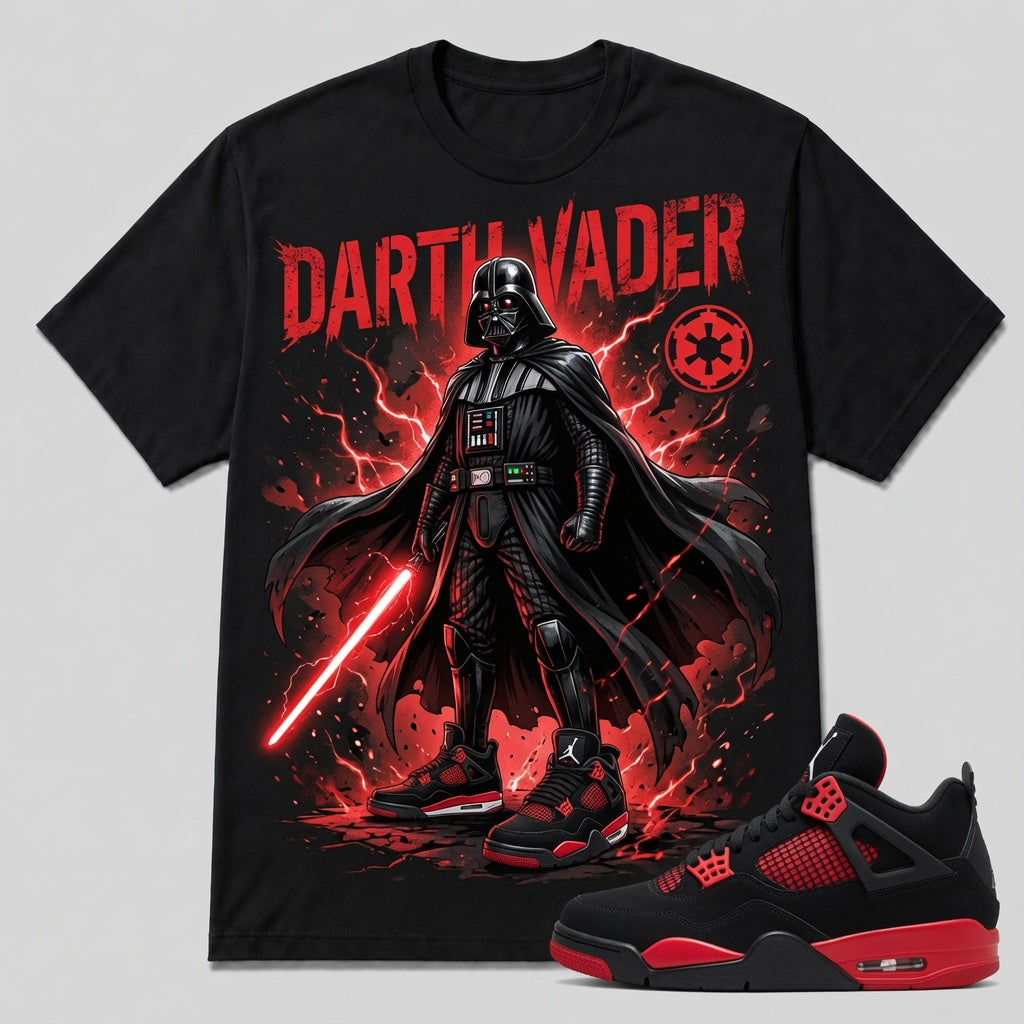"DARTH" Shirt To Match AJ 4 Red Thunder, AJ 4 Matching Shirt