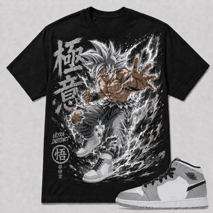 "ULTRA INSTINCT" Shirt To Match AJ 1 Mid ‘Light Smoke Grey’, AJ 1 Matching Shirt