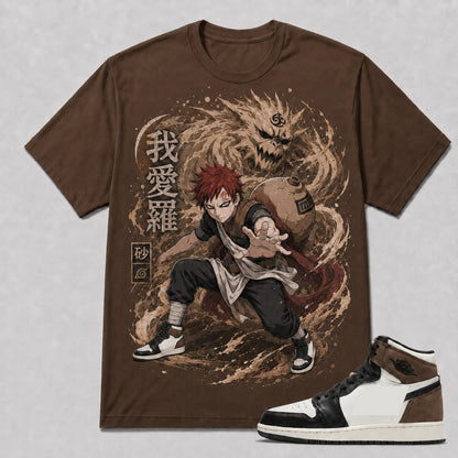 "GAARA" Shirt To Match AJ 1 HIGH ‘Dark Mocha’, AJ 1 Matching Shirt