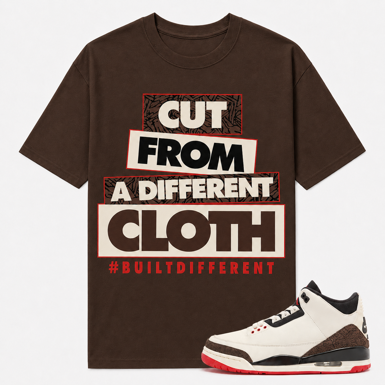 CUT FROM A DIFFERENT CLOTH Shirt To Match AJ 3 Retro World's Best Dad, AJ 3 Matching Shirt