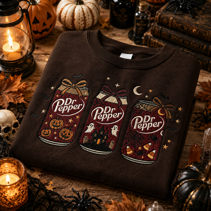 Dr Pepper Halloween Unisex Printed Sweatshirt