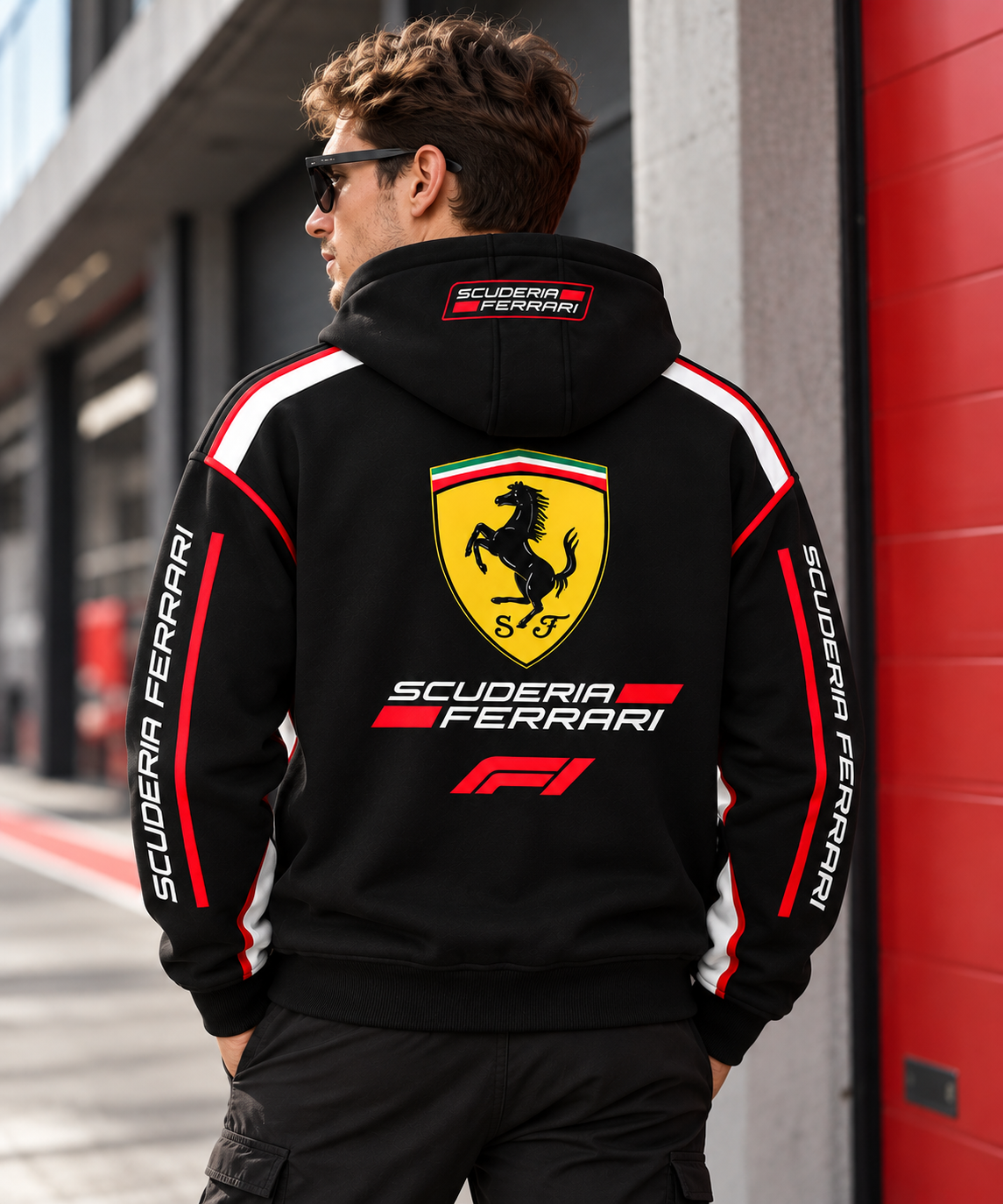 Scuderia Ferrar Racing Zip Hoodie , Racing Zip Hoodie