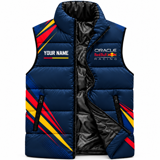 Oracle Red Bll Racing Sleeveless Windproof Puffer Jacket