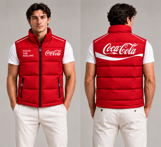 Cola Classic Sleeveless Windproof Puffer Jacket