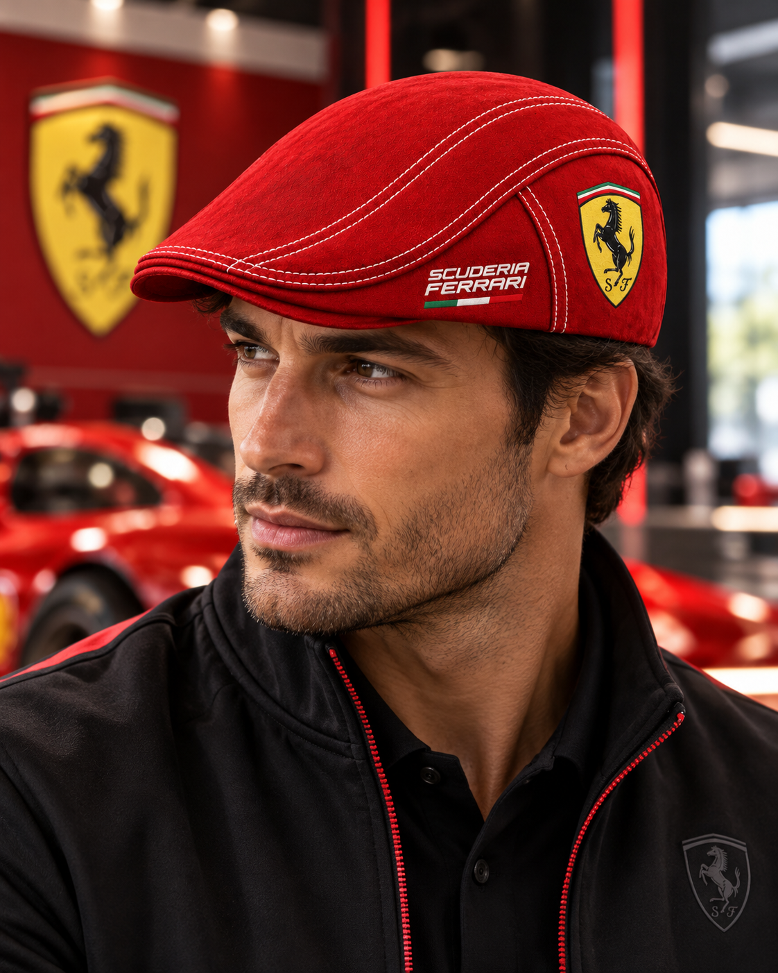 Scuderia Ferrar Racing Ivy Cap, Flat Cap V2